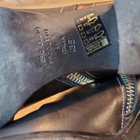 Ann Tuil Champs Elysees black leather booties 35 - Picture 3 of 9